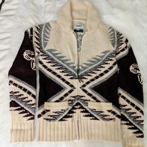 TNA Aritzia Wool Zip-up Sweater